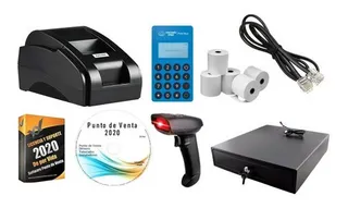 Kit Punto De Venta Impresora, Cajón, Lector, Sistema Y Poin
