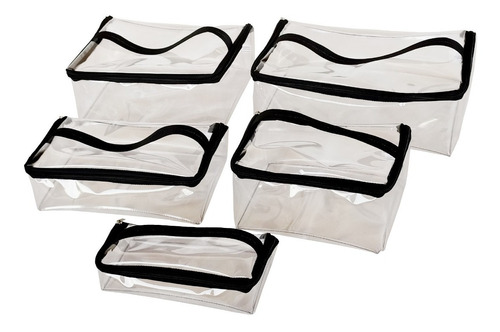 Kit Necessaires Transparente Feminina