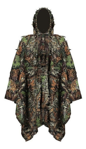 Poncho Táctico De Hojas, Camuflaje, Selva, Bosque, Observaci