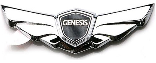 Genesis Sedan Hood Top Wing Emblem - Mobis Genuine Part