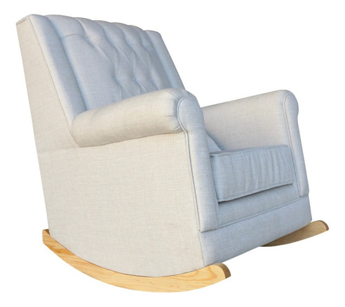 Sillón Mecedora De Lactancia Divano Arena Color Natural