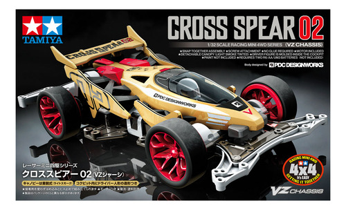 Tamiya Cross Spears 02 4wd 1/32 Auto P/ Pista P/ Armar 18104