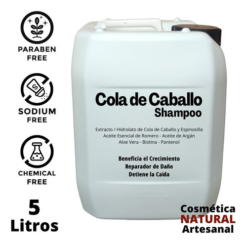  Shampoo Natural Cola De Caballo Espinosilla 5 Litros