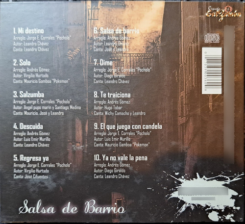 Orquesta Sal Zumba - Salsa De Barrio - P&c Records- Cd -2008 Edición Limitada (Usado)