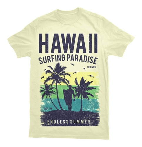 Playera Hawaii Surf Tallas Xxl