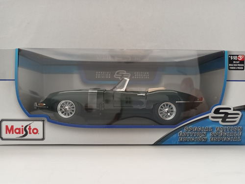 Maisto Jaguar E Type Cabriolet Escala 1 18 Verde Oscuro (Usado)