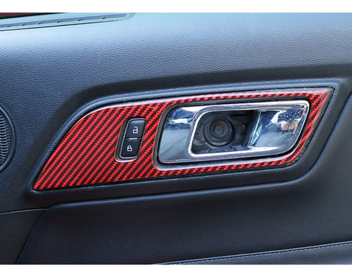 2 In 1 Car Inner Door Handle Sticker For Ford Mustang 2015-2