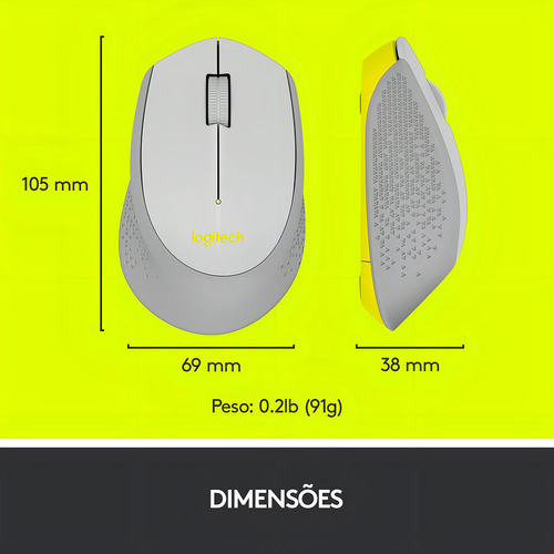 Mouse Inalámbrico Logitech Mouse Inalambrico M280 M280 Plat