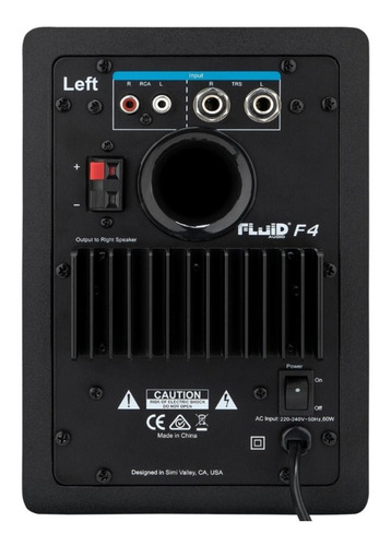 Monitor De Referência Ativo Fluid Audio F4 Ativo -par
