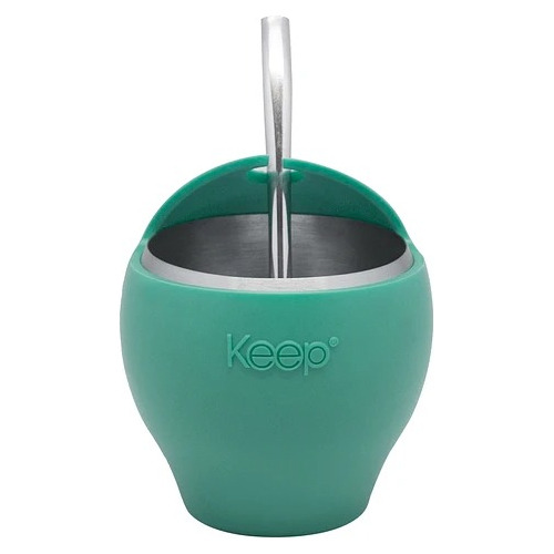 Set Mate Siliconado + Bombilla 230ml Keep Acero Inoxidable 