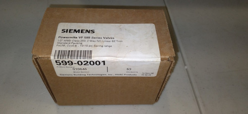 Siemens 599-02001 010646 Powermite Vf 599 Series Val GLG