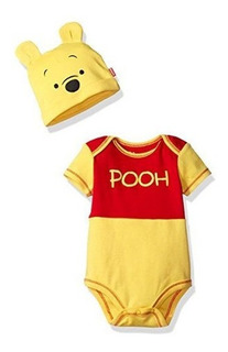 diseño de Winnie The Pooh Disney Babygro Gorro de terciopelo para bebé 