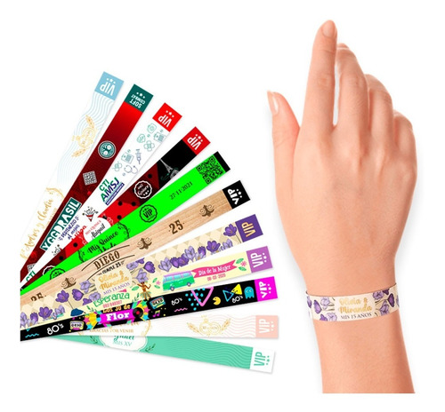 Imagen 1 de 9 de Pulseras Souvenir Boda Quinceaños Personalizadas
