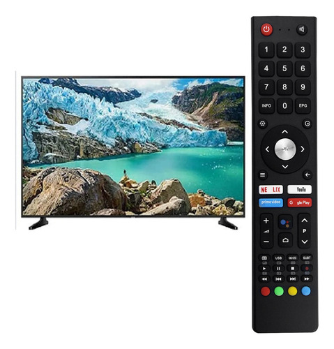. Substitua O Controle Remoto Para Chiq Smart 4k Uhd L32h7n