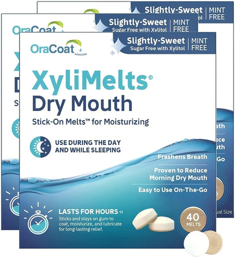 Oracoat Xylimelts Slightly Sweet Dry Mouth Oraladhering Disc