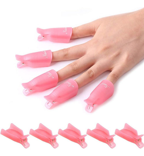 Kit con 10 dedales Dedeira para quitar el gel Acrigel Fibra