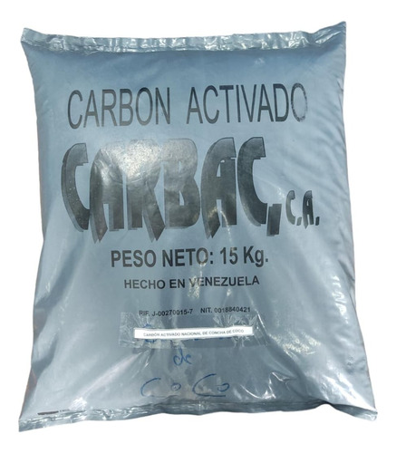 Material Filtrante Carbon Activado Carbac Concha Coco 15 Kg
