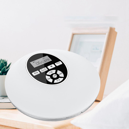 Leitor De Cd Portátil Doméstico Alto-falantes Display Lcd