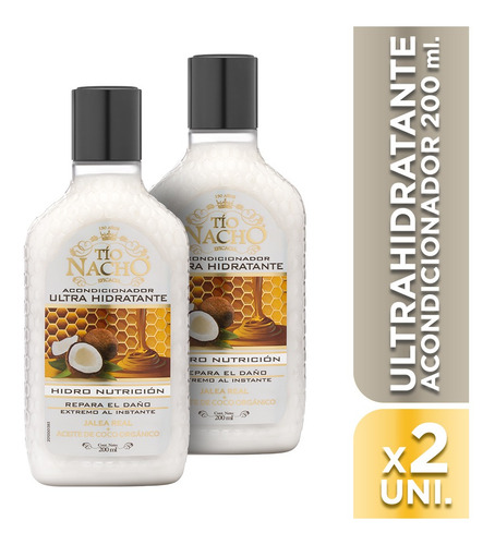 Tío Nacho Acondicionador Ultrahidratante 200ml X 2 Unidades