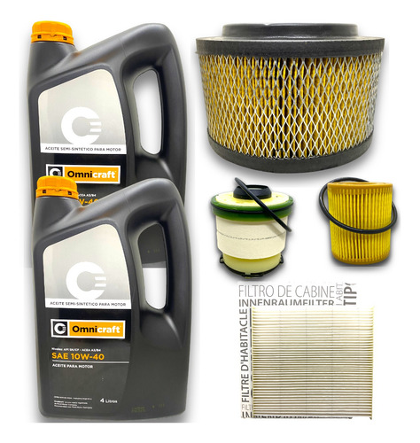 Kit 8l Aceite Ford Motorcraft + 4 Filtros Ranger 2.2 3.2