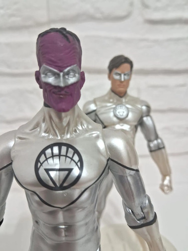 Figuras Hal Jordan + Sinestro White Lanterns Dc Cómics