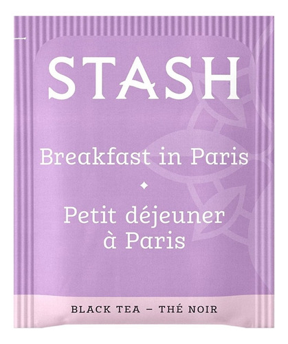 Caja De Tè Stash Tea Breakfast In Paris Té Negro, 100 Bolsas