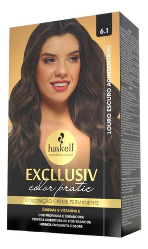 Coloração Tintura Excllusiv 6.1 Louro Escuro Haskell