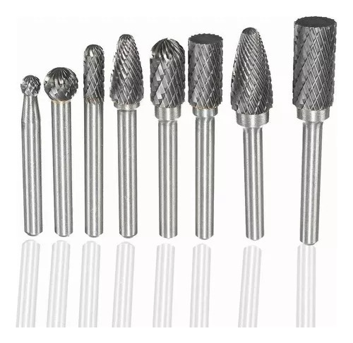 Juego De 8 Cabezales De Fresado De Acero De Tungsteno