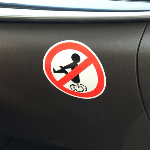 Pegatina De Coche X No Farting, Divertida Calcomanía Para Ma