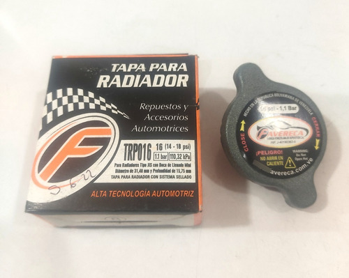 Tapa Radiador Faveca Carro Asiatico 16lb (14-18 Psi) 1.1bar