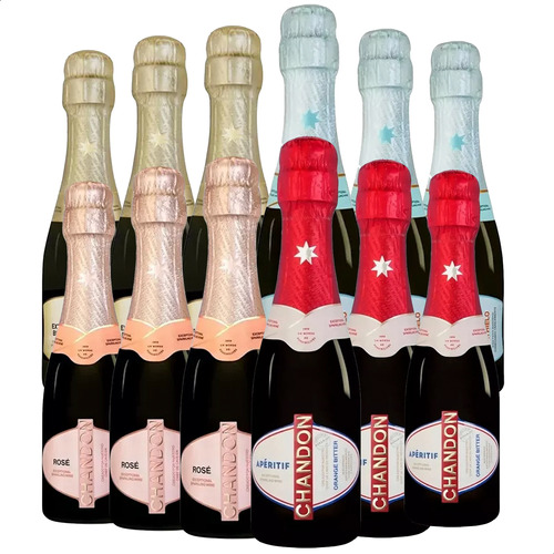 Champagne Chandon Extra Brut+ Delice+ Rose+ Aperitif 187ml.