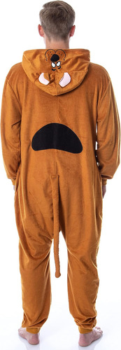 Intimo Scooby-doo Disfraz Con Capucha Para Hombre Pijama De