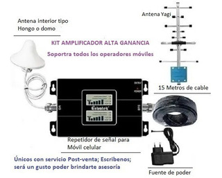 Bingfu antena al aire libre 4G para Teléfono Celular Amplificador de señal Booster Celular Trail 