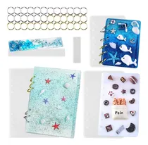 Comprar Set 26 Moldes Silicona Agendas, Cuaderno Resina Marca Pagina