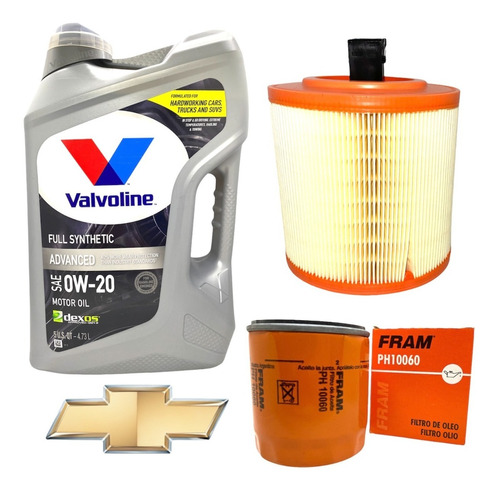 Kit Service Aceite Valvoline 0w20 + Filtros Cruze 1.4 Turbo