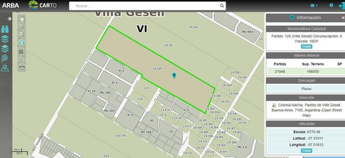 Imagen 3 de 10 de Fracción En Venta En Villa Gesell | Avda. 3 Y Circunvalación (villa Gesell) 18 Has.