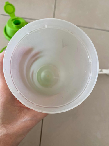 Vaso Batidor Con Cuchara Medidora (6h) Verde Grande (Usado)