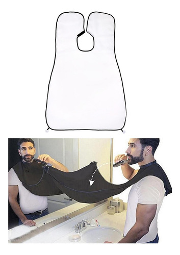 Babero De Afeitado De Barba Babero De Barba Delantal Blanco