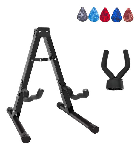 Base De Guitarra Plegable + Soporte De Pared Colgante