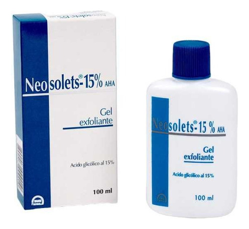Neosolets-15% Aha Gel Exfoliante, Acido Glicólico, 100ml.