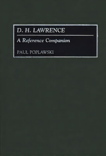 D. H. Lawrence, De Paul Poplawski. Editorial Abc Clio, Tapa Dura En Inglés