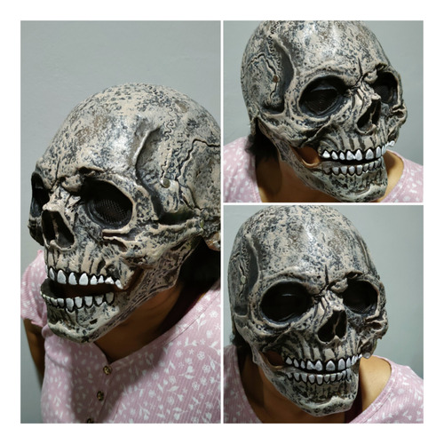 Mascara Calavera Cráneo Con Mandíbula Articulada Halloween 