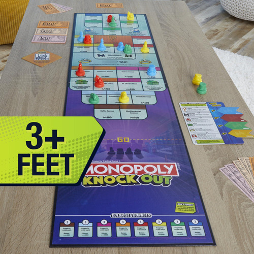 Monopoly Juego De Fiesta Knockout Para 2 A 8 Jugadores