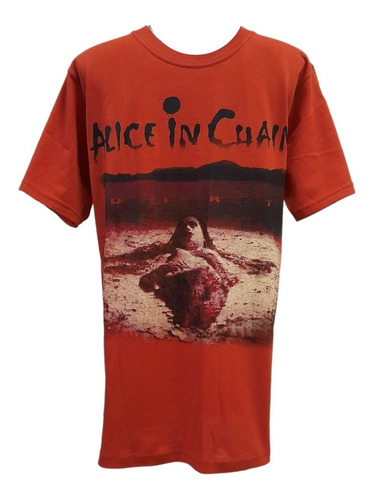 Playera Alice In Chains Dirt ( Color Naranja Obscuro )