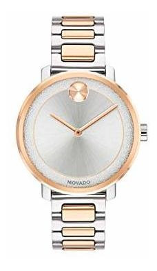 Reloj Movado Para Mujer 3600504 De Cuarzo Suizo 2 Tonos