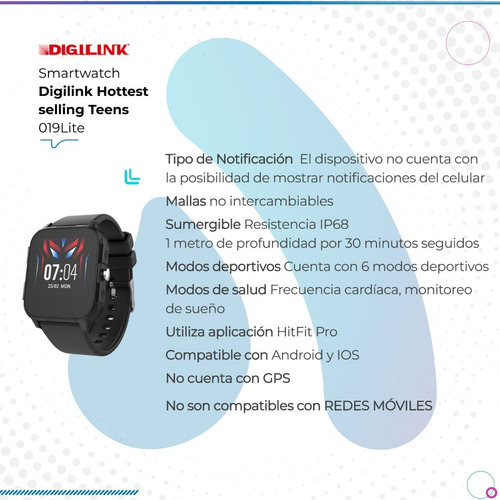 Imagen 3 de 10 de Smartwatch Alarma Monitoreo Sueño Y Pulsaciones Sumergible