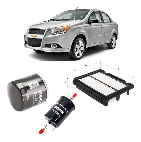 Kit Filtros Chevrolet Aveo G3 1.6 2011/