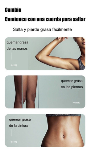 Cuerda De Saltar Antideslizante Ajustable De 3 M Negro