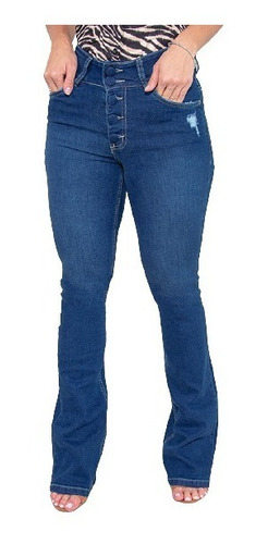 Imagem 1 de 6 de Calça Jeans Flare Feminina Revanche Chanine