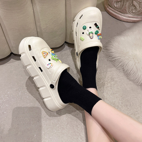 Eva Buass Lightyearwhite - Zuecos Con Forro Polar Para Mujer